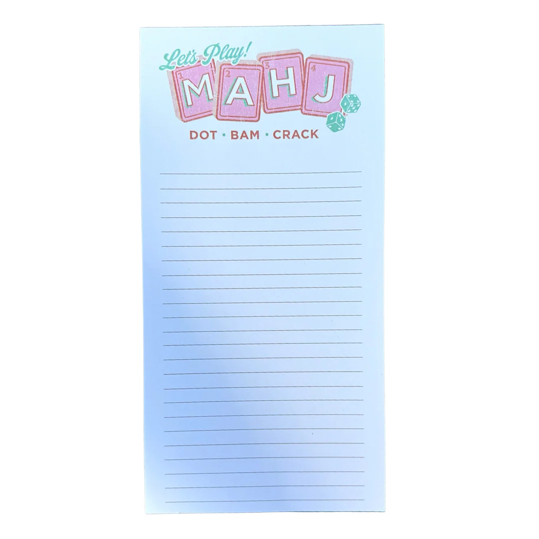 Dot Bam Crack Mahjong Notepad