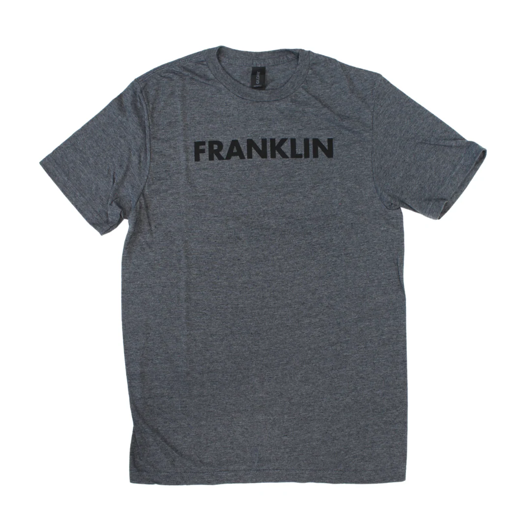 Franklin Block Letter Gray Shirt