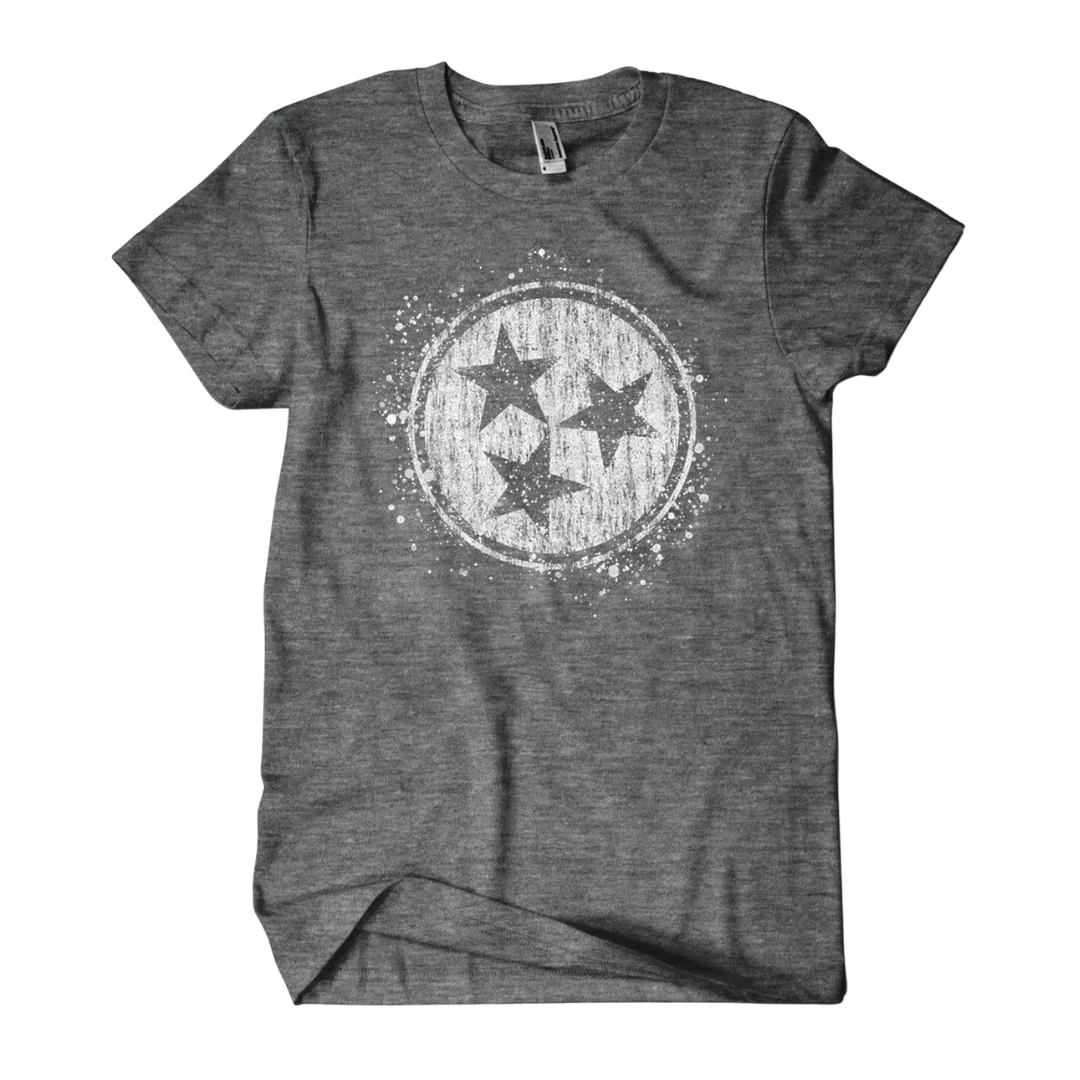 Gray and White Tristar Shirt