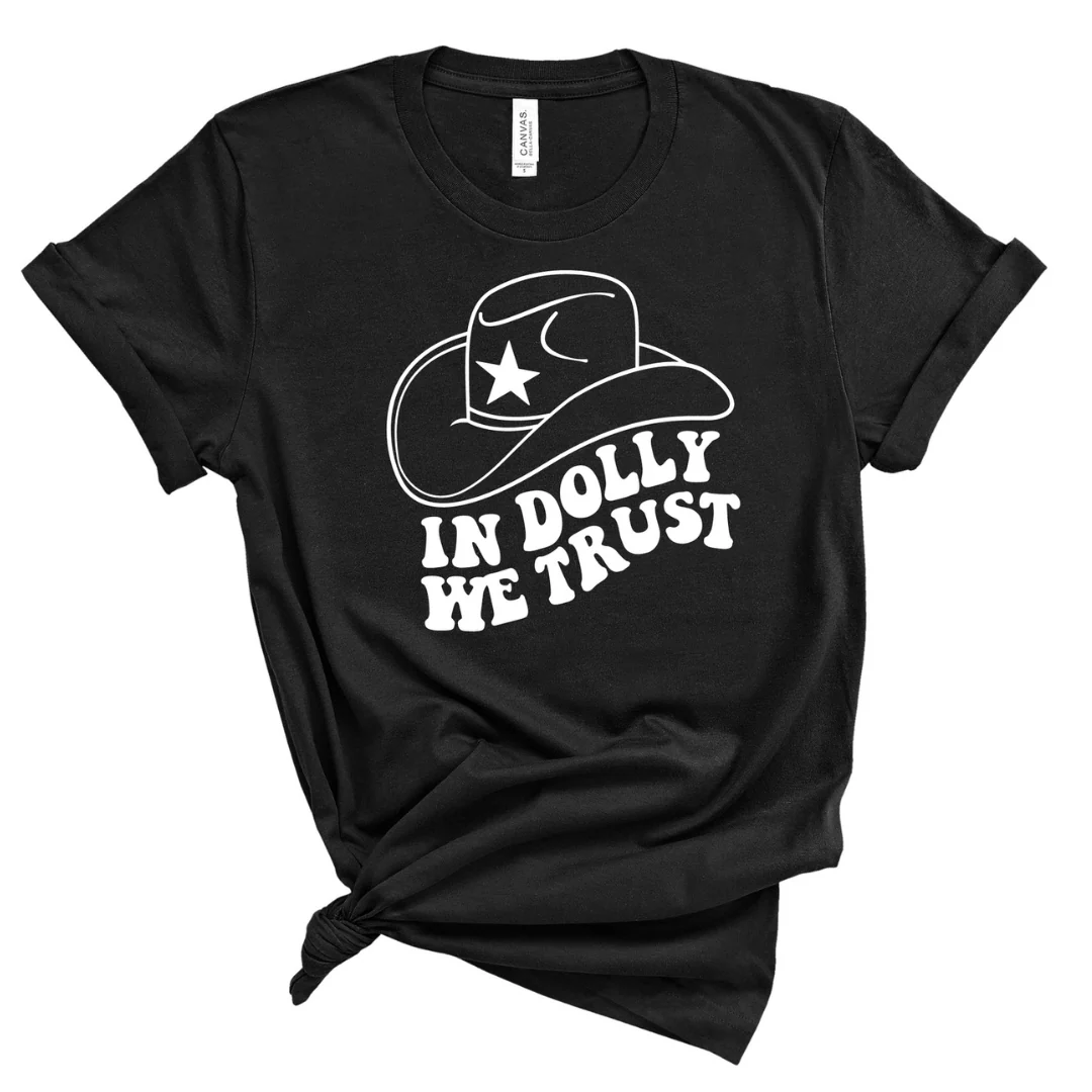 In Dolly We Trust Black Shirt - Image 2