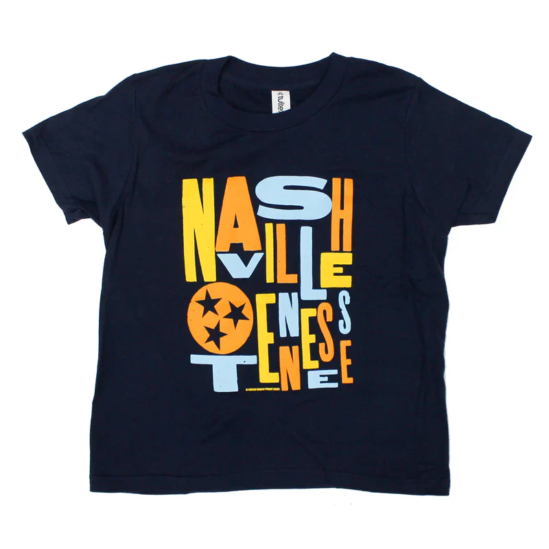 Nashville Scramble Letters Youth Shirt