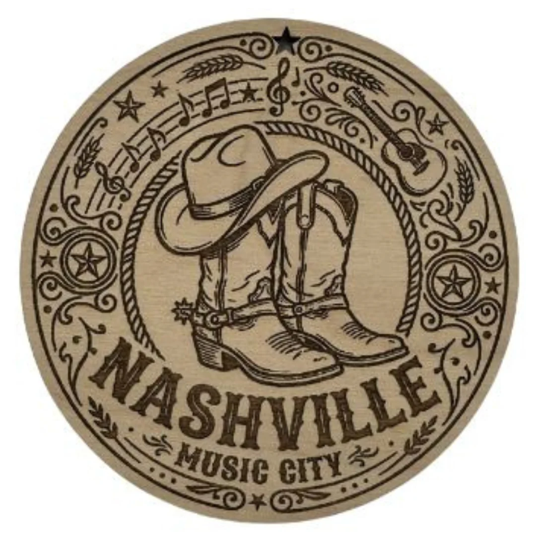 Nashville Wooden Ornament - Image 2