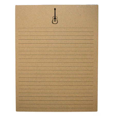 Guitar Lined Notepad